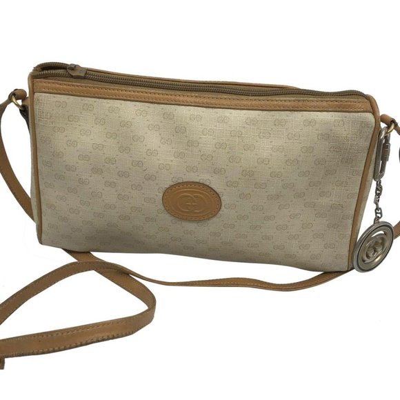 Gucci Handbags - GUCCI Vintage Crossbody Bag All Over Signature